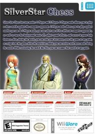 Box back cover for Silver Star Chess on the Nintendo Wii.