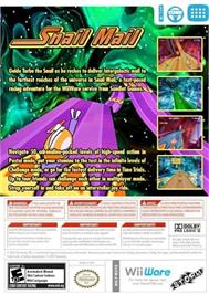Box back cover for Snail Mail on the Nintendo Wii.