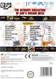 Box back cover for Snk Arcade Classics Volume 1 on the Nintendo Wii.