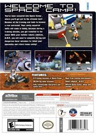 Box back cover for Space Camp on the Nintendo Wii.