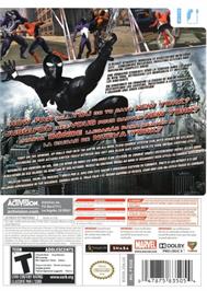 Box back cover for Spider-man - Le Règne Des Ombres on the Nintendo Wii.