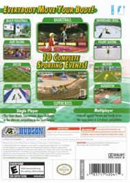 Box back cover for Sports Island on the Nintendo Wii.