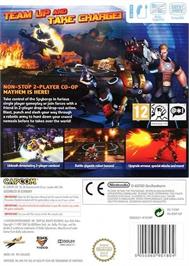Box back cover for Spyborgs on the Nintendo Wii.