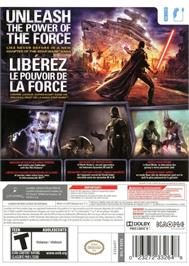 Box back cover for Star Wars - Le Pouvoir De La Force on the Nintendo Wii.