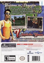 Box back cover for Summer Sports - Paradise Island on the Nintendo Wii.