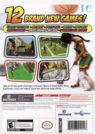 Box back cover for Summer Sports Party on the Nintendo Wii.