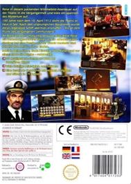 Box back cover for Titanic Mystery on the Nintendo Wii.