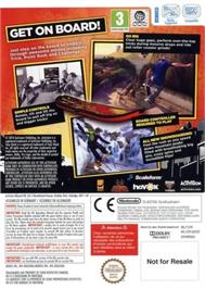 Box back cover for Tony Hawk Shred on the Nintendo Wii.