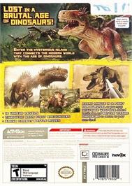 Box back cover for Top Shot Dinosaur Hunter on the Nintendo Wii.