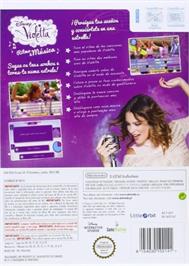 Box back cover for Violetta - Rythme Et Musique on the Nintendo Wii.