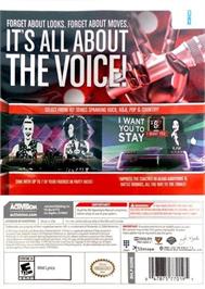 Box back cover for Voice - I Want You, The on the Nintendo Wii.