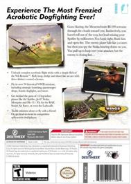 Box back cover for WWII Aces on the Nintendo Wii.