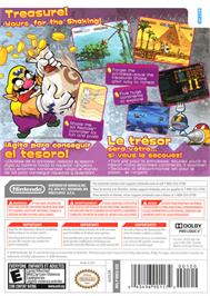 Box back cover for Wario Land  - Shake It on the Nintendo Wii.
