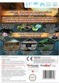 Box back cover for Wheelspin on the Nintendo Wii.