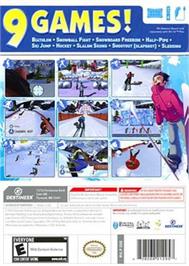 Box back cover for Winter Blast - 9 Snow And Ice Games on the Nintendo Wii.