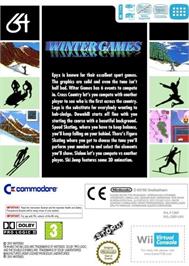 Box back cover for Winter Games (C64) on the Nintendo Wii.