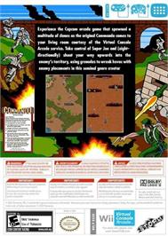 Box back cover for Wolf of the Battlefield - COMMANDO on the Nintendo Wii.