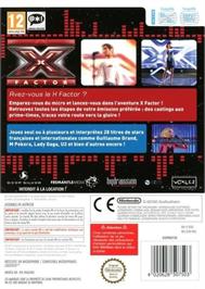 Box back cover for X Factor on the Nintendo Wii.