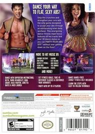 Box back cover for Zumba Fitness Core on the Nintendo Wii.
