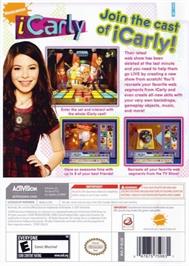 Box back cover for iCarly on the Nintendo Wii.