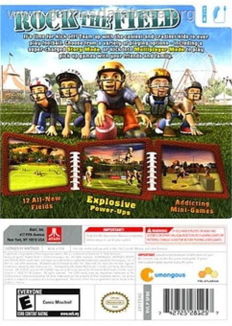 Backyard Sports - Rookie Rush - Nintendo Wii - Artwork - Box Back