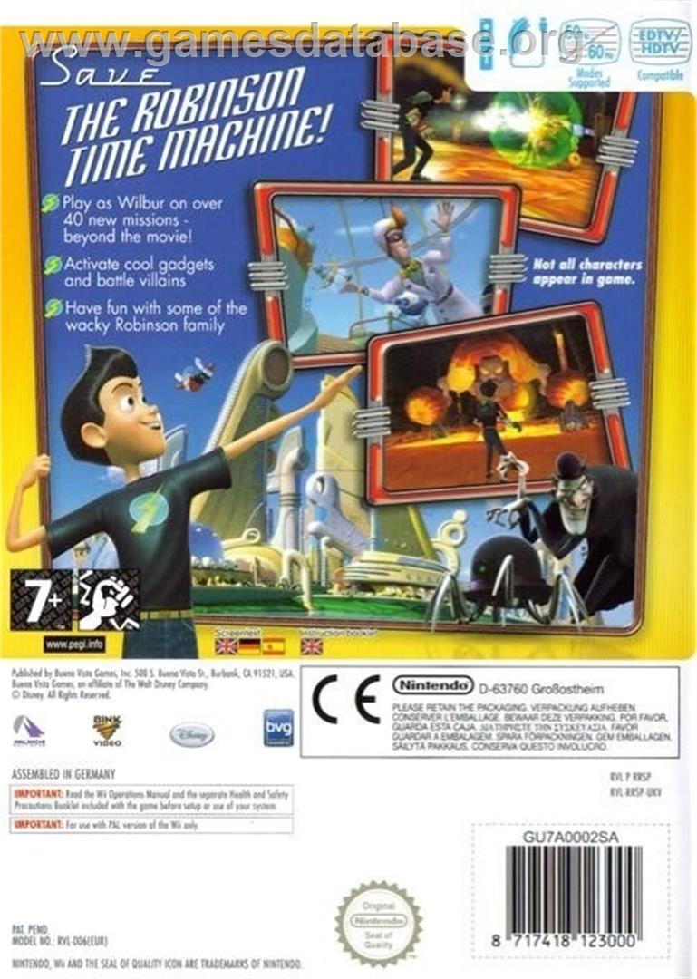 Bienvenue Chez Les Robinson - Nintendo Wii - Artwork - Box Back