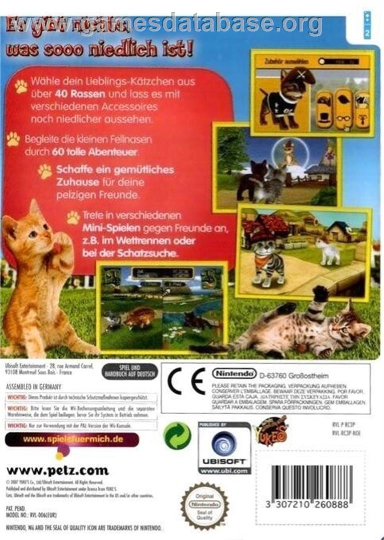 Catz - Nintendo Wii - Artwork - Box Back