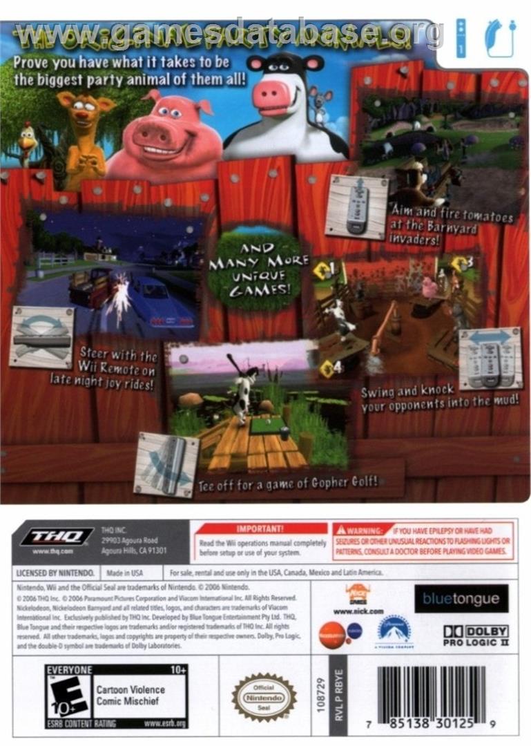 Ferme En Folie, La - Nintendo Wii - Artwork - Box Back