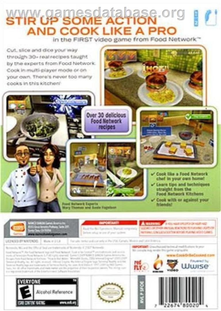 Food Network - Cook Or Be Cooked! - Nintendo Wii - Artwork - Box Back