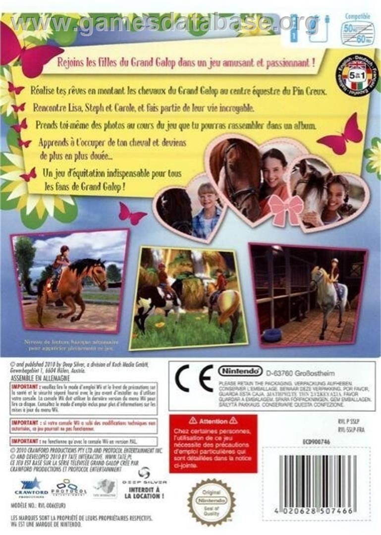 Grand Galop - Nintendo Wii - Artwork - Box Back