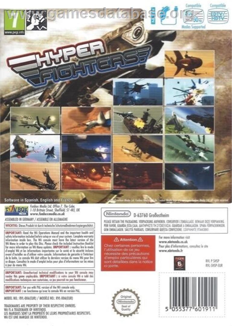 Hyper Fighters - Nintendo Wii - Artwork - Box Back