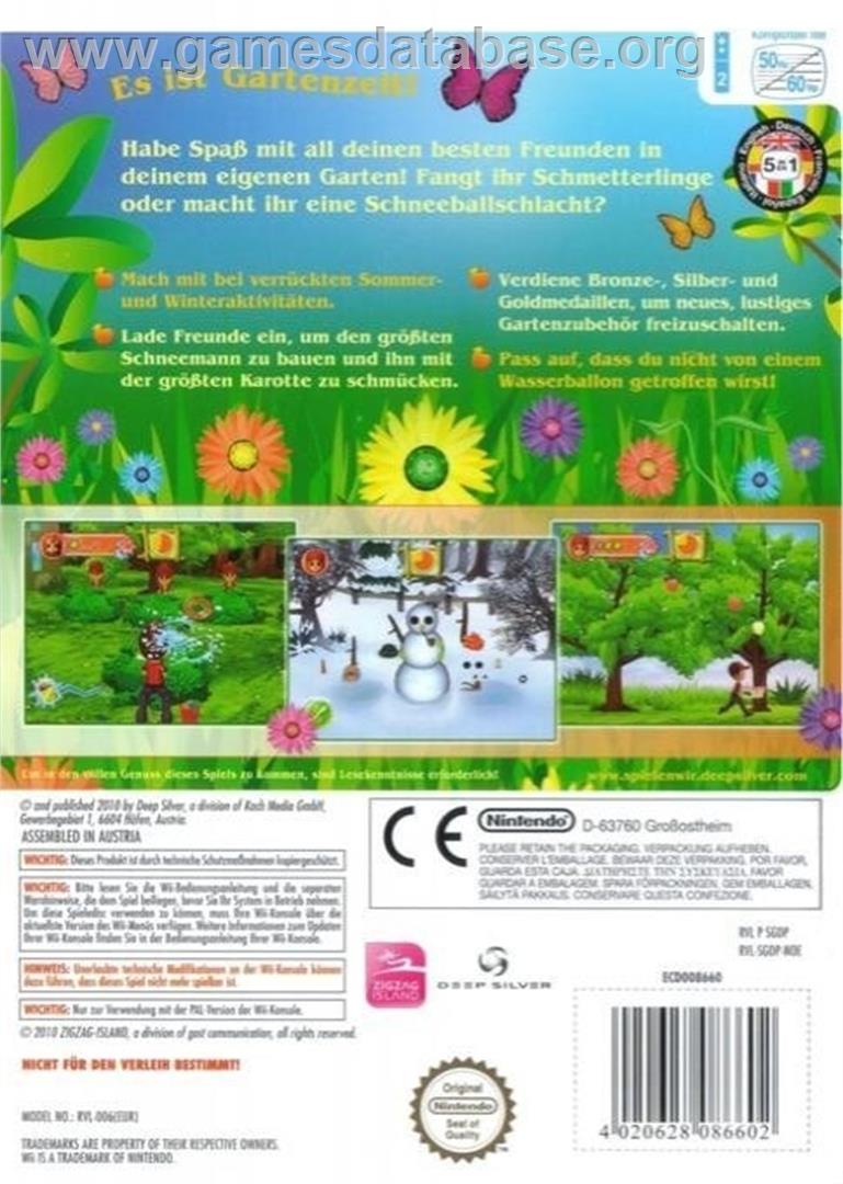 Jardin En Folie - Nintendo Wii - Artwork - Box Back