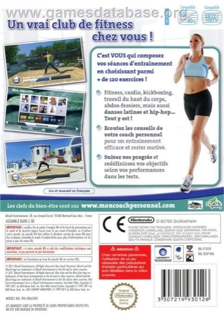 Mon Coach Personnel - Club Fitness - Nintendo Wii - Artwork - Box Back