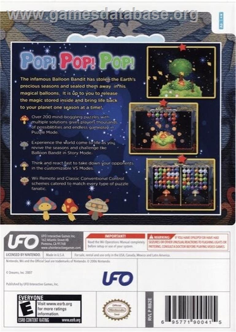 Pop - Nintendo Wii - Artwork - Box Back