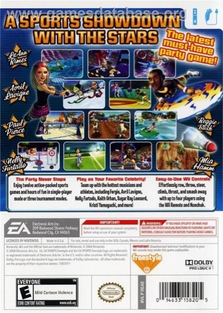 Tournoi Des Célébrités, Le - Nintendo Wii - Artwork - Box Back
