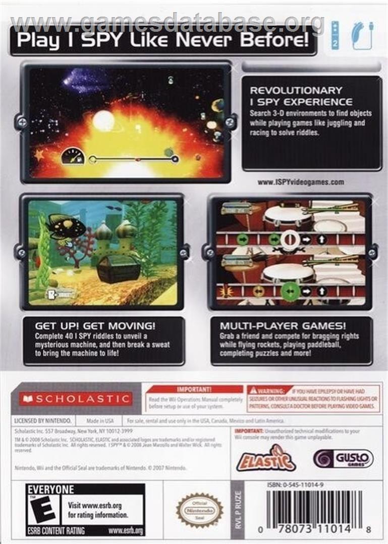 Ultimate I Spy - Nintendo Wii - Artwork - Box Back