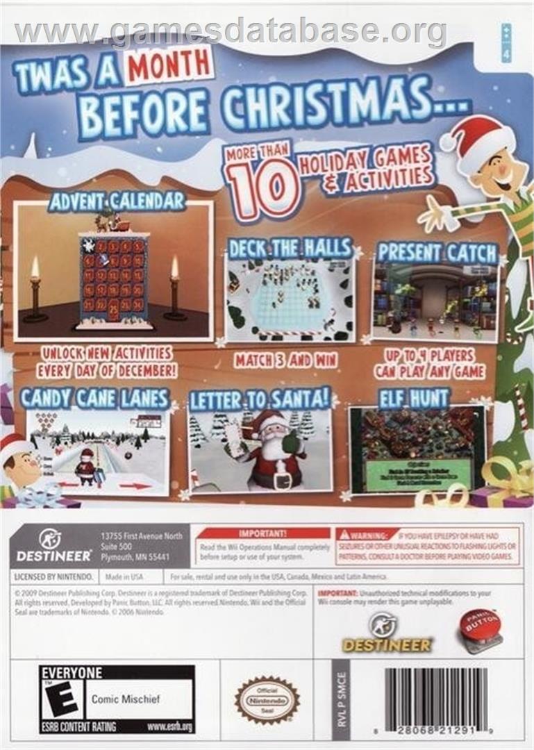 We Wish You A Merry Christmas - Nintendo Wii - Artwork - Box Back