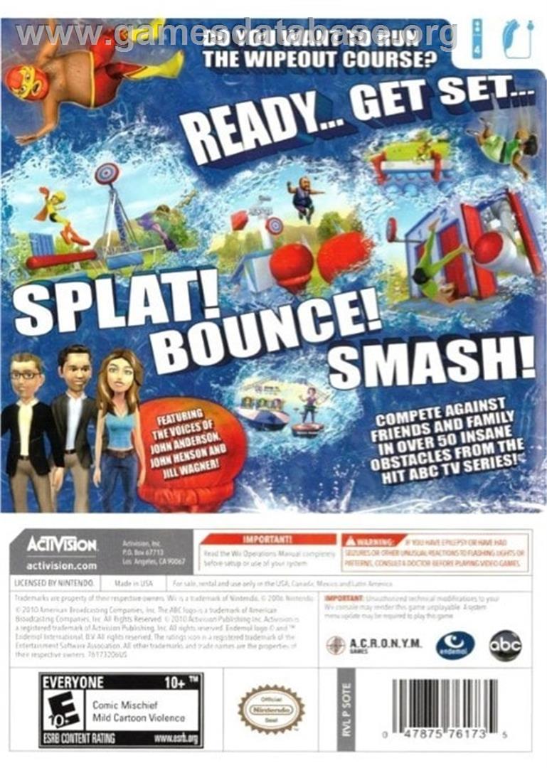 Wipeout - The Game - Nintendo Wii - Artwork - Box Back
