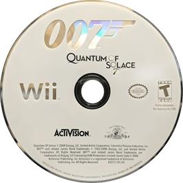 Cartridge artwork for 007 - Quantum Of Solace on the Nintendo Wii.