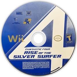 Cartridge artwork for 4 Fantastiques Et Le Surfer D'argent, Les on the Nintendo Wii.