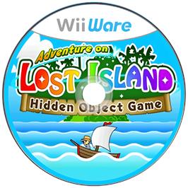 Cartridge artwork for Adventure on LOST ISLAND - Hidden Object Game on the Nintendo Wii.