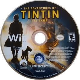 Cartridge artwork for Adventures Of Tintin - The Game, The on the Nintendo Wii.