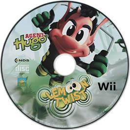 Cartridge artwork for Agent Hugo - Lemoon Twist on the Nintendo Wii.