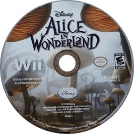 Cartridge artwork for Alice in Wonderland on the Nintendo Wii.