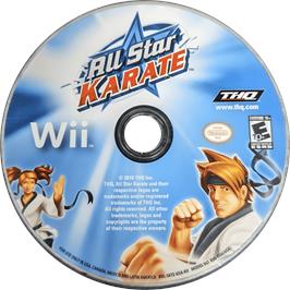 Cartridge artwork for All Star Karate on the Nintendo Wii.