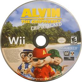 Cartridge artwork for Alvin Et Les Chipmunks 3 on the Nintendo Wii.