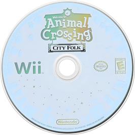 Cartridge artwork for Animal Crossing - Let's Go To The City on the Nintendo Wii.