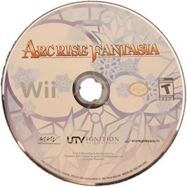 Cartridge artwork for Arc Rise Fantasia on the Nintendo Wii.