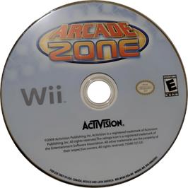 Cartridge artwork for Arcade Zone on the Nintendo Wii.