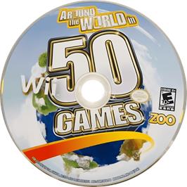 Cartridge artwork for Around The World In 50 Games on the Nintendo Wii.